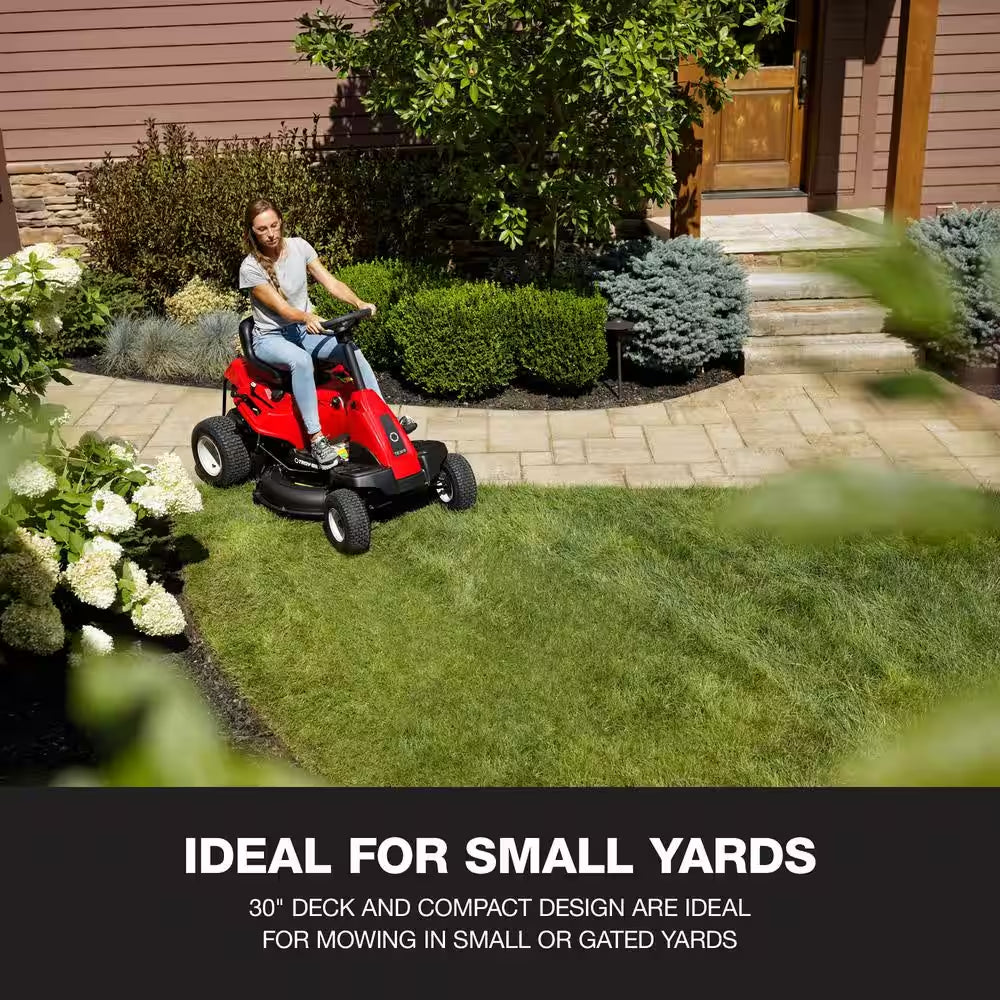 Troy-Bilt TB30B 30 In. 10.5 HP 6-Speed Manual Rear Engine Riding Mower