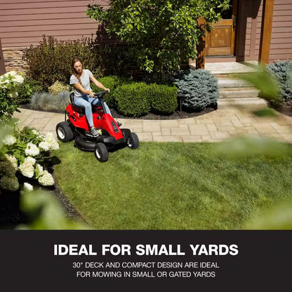 Troy-Bilt TB30B 30 In. 10.5 HP 6-Speed Manual Rear Engine Riding Mower