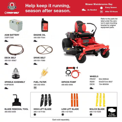 Troy-Bilt Mustang Z54 54 In. 24 HP Kohler Dual Hydrostatic Zero Turn Mower